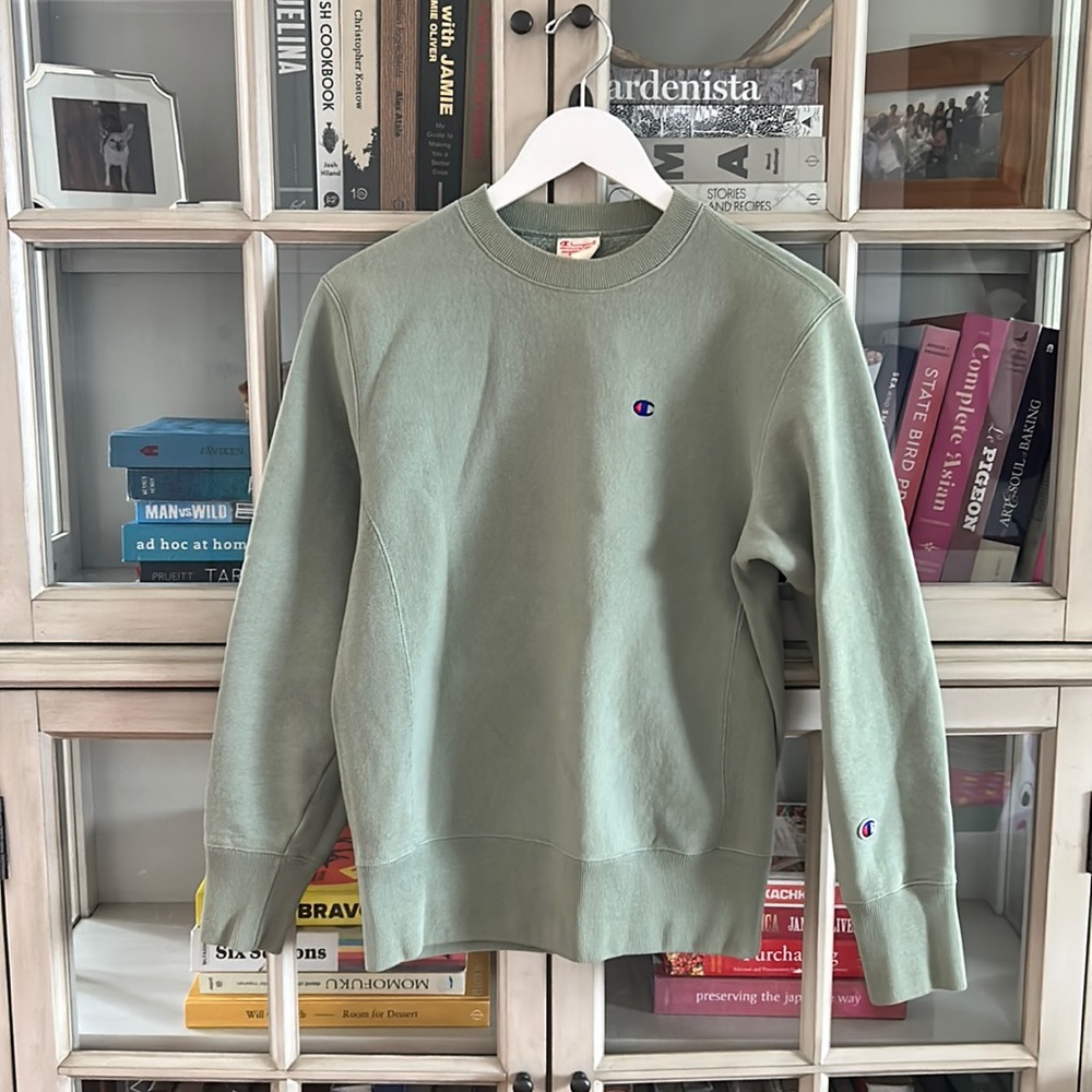Champion reverse weave warm up sweatshirt Mint Medium